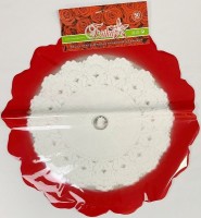 Салфетки для цветов d500 бело-красная - Многошароff: товары для праздника и воздушные шары оптом
