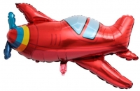 Мини фигура Самолет, красный  - Многошароff: товары для праздника и воздушные шары оптом