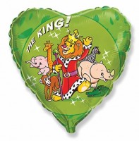 Фигура 18" Сердце Лев царь зверей 201622 - Многошароff: товары для праздника и воздушные шары оптом
