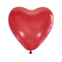 Шар Сердце 10" декоратор красное CHERRY RED 058 М - Многошароff: товары для праздника и воздушные шары оптом