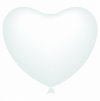 Шар Сердце 5" пастель белое  Ит - Многошароff: товары для праздника и воздушные шары оптом