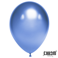 Воздушные шары Хром синий 12" К - Многошароff: товары для праздника и воздушные шары оптом