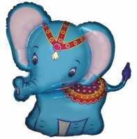 Фигура Слонёнок синий 901737 - Многошароff: товары для праздника и воздушные шары оптом