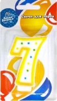 Свечи для торта Цифра 7 ВВ - Многошароff: товары для праздника и воздушные шары оптом