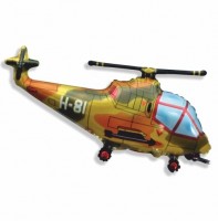 Фигура Вертолёт военный 901667 - Многошароff: товары для праздника и воздушные шары оптом