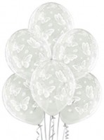 Воздушные шары Бабочки 14" кристалл 5ст рис Б - Многошароff: товары для праздника и воздушные шары оптом