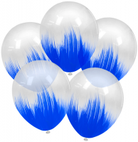 Воздушные шары Браш, синий 12 кристалл Ор - Многошароff: товары для праздника и воздушные шары оптом
