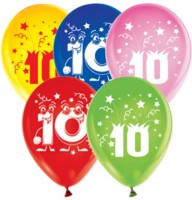 Воздушные шары Цифра 10 12"пастель ВВ - Многошароff: товары для праздника и воздушные шары оптом