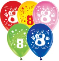 Воздушные шары Цифра 8 12"пастель ВВ - Многошароff: товары для праздника и воздушные шары оптом