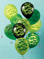 Воздушные шары Камуфляж 12" ассорти Ав-П - Многошароff: товары для праздника и воздушные шары оптом