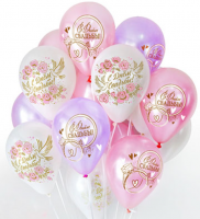 Воздушные шары С Днем свадьбы 12"пастель Ав-П - Многошароff: товары для праздника и воздушные шары оптом