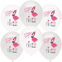 Воздушные шары С ДР Фламинго 12" Ор - Многошароff: товары для праздника и воздушные шары оптом