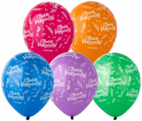 Воздушные шары С ДР Серпантин 5ст рис 12"паст ВЗ - Многошароff: товары для праздника и воздушные шары оптом