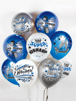 Воздушные шары Super Юбиляр 12" металл+паст Ав-П - Многошароff: товары для праздника и воздушные шары оптом
