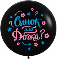 Воздушные шары Сынок или Дочка 24" пастель ДБ - Многошароff: товары для праздника и воздушные шары оптом