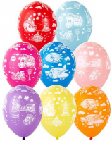 Воздушные шары Транспорт 5ст рис 14" пастель Б - Многошароff: товары для праздника и воздушные шары оптом