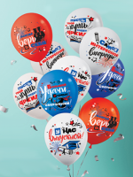 Воздушные шары У нас выпускной 12" пастель Ав-П - Многошароff: товары для праздника и воздушные шары оптом