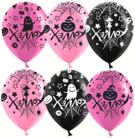 Воздушные шары Веселый Хэллоуин 5ст рис 12"паст ДБ - Многошароff: товары для праздника и воздушные шары оптом