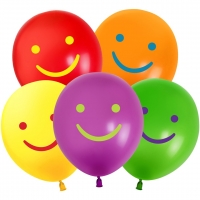 Воздушные шары Смайл яркий 12"пастель 512 - Многошароff: товары для праздника и воздушные шары оптом