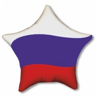Фигура 18" Звезда Триколор Ag - Многошароff: товары для праздника и воздушные шары оптом