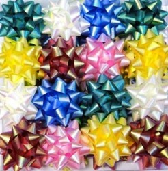 Бант Звезда Large №3 перламутр микс 8цв - Многошароff: товары для праздника и воздушные шары оптом