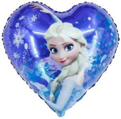 Фигура 18" Сердце Холодное сердце, Эльза - Многошароff: товары для праздника и воздушные шары оптом
