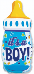 Фигура Бутылочка для мальчика (звездочки) FM - Многошароff: товары для праздника и воздушные шары оптом