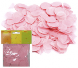 Конфетти бумажное 2,5см*14гр Круг, розовый - Многошароff: товары для праздника и воздушные шары оптом
