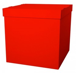 Коробка для воздушных шаров 60*60*60, красный - Многошароff: товары для праздника и воздушные шары оптом