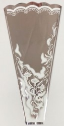 Пакет Конус для цветов металл c рисунком 30*60 - Многошароff: товары для праздника и воздушные шары оптом