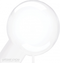  22''  3D Deco Bubble, Wide Tail - ff:       